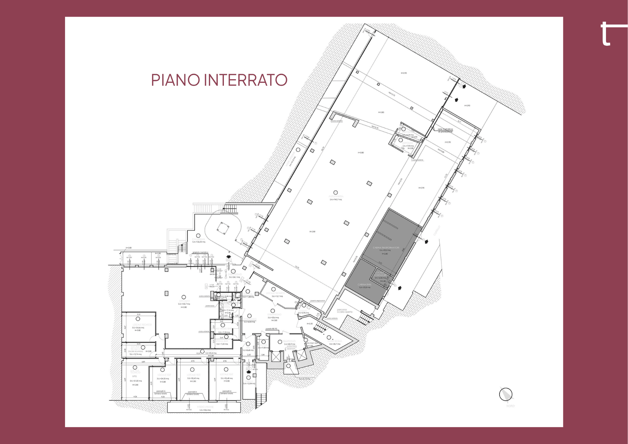 Planimetria Piano interrato