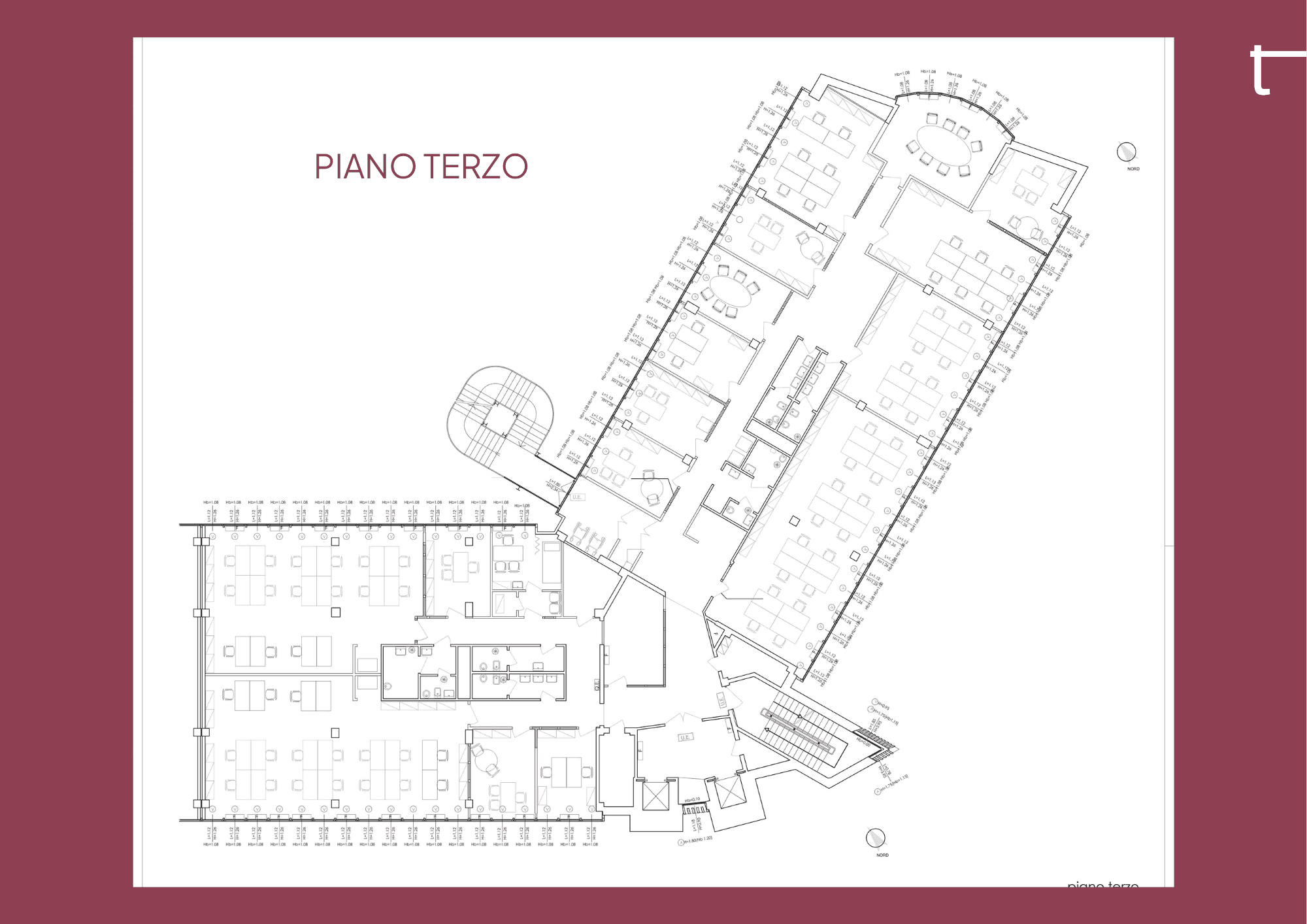 Planimetria terzo piano
