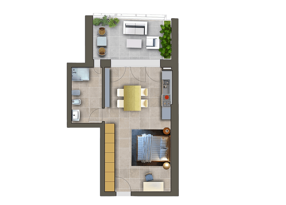 Planimetria Monolocale